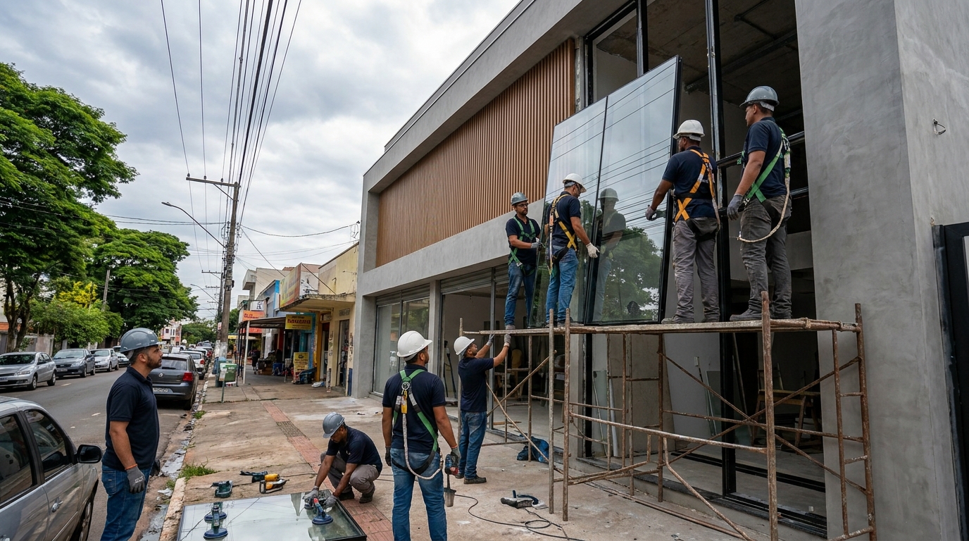 Fachada de Vidro em Campos dos Goytacazes‑RJ