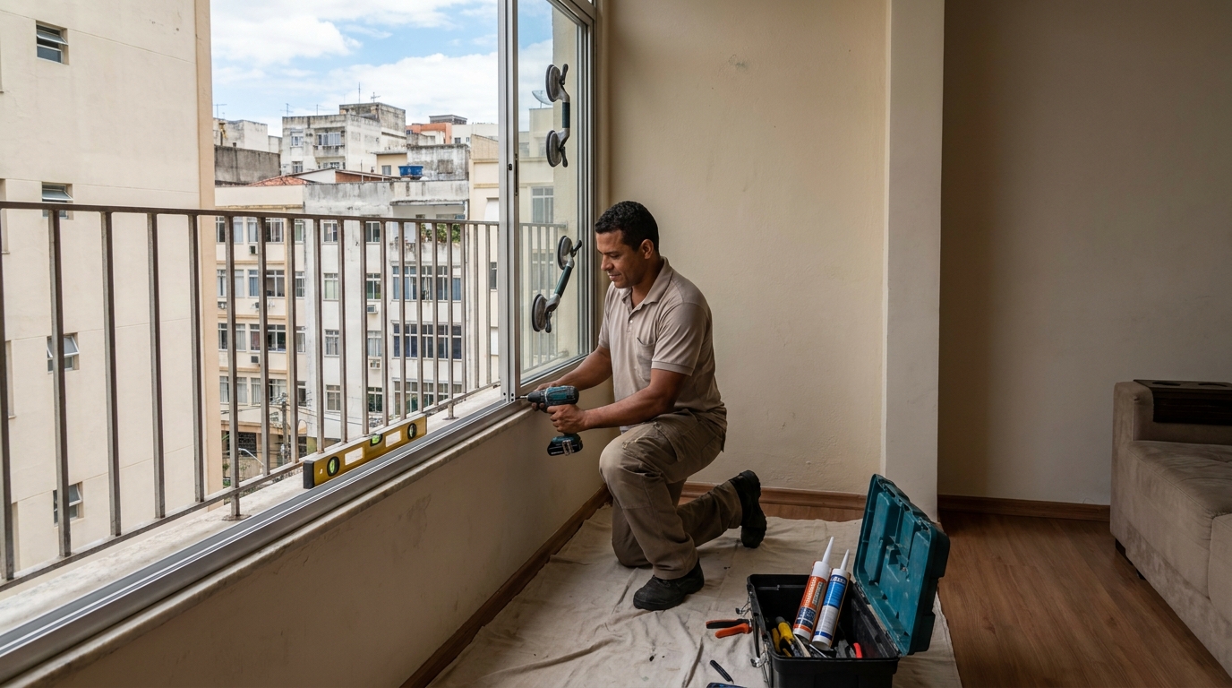 Janelas de Vidro em Campos dos Goytacazes‑RJ
