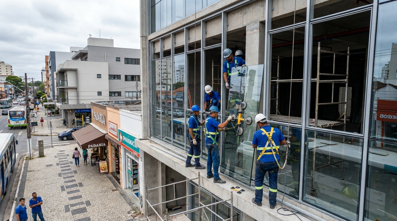 Fachada de Vidro em Campos dos Goytacazes‑RJ